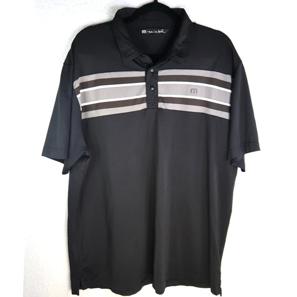 Travis Mathew Other - Travis Mathew Chive Polo Shirt XXL Black Solid Performance Adult Swim